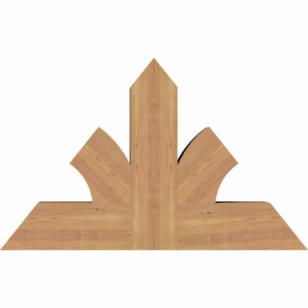 Ekena Millwork Richland Timber Gable Bracket, Western Red Cedar, 36"W x 23"H x 5 1/2"D x 5 1/2"F, 15/12 Pitch GBW036X23X0606RIC00SWR - main